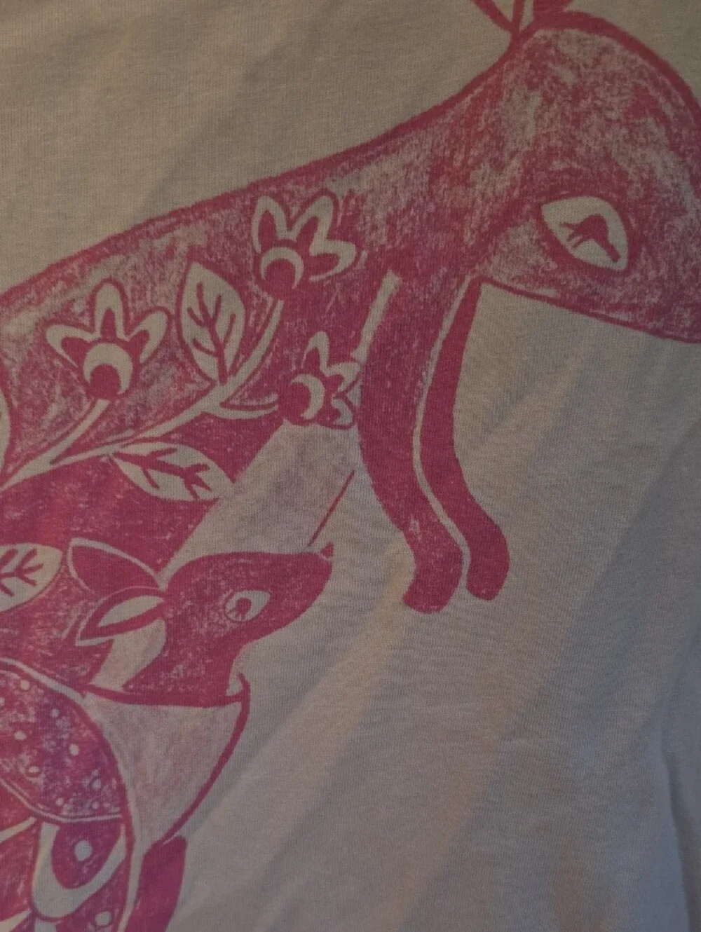 Tea Collection Light Purple Tee with Pink Kangaroo Print